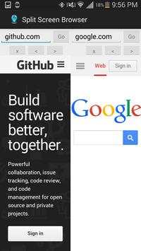 Split Screen Web Browser screenshot 2