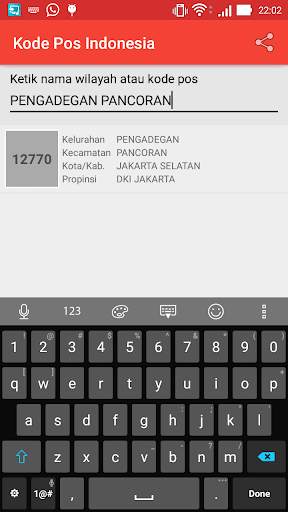 Kode Pos Indonesia screenshot 3
