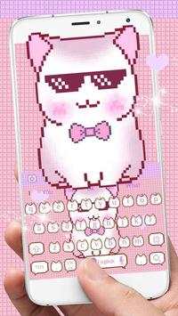 Theme Cute Pixel Cat Keyboard screenshot 3