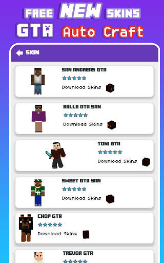 Mod Auto Craft and Skins Gta MCPE 2021 screenshot 6