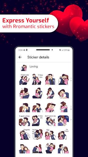 Romantic Love Sticker - Love Stickers for WhatsApp screenshot 2