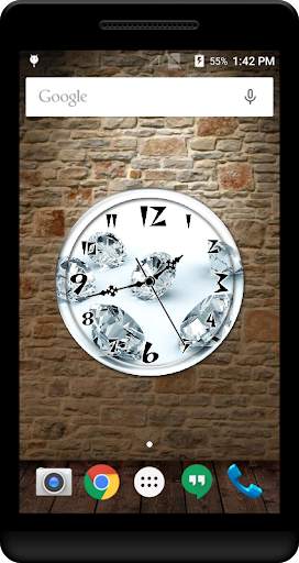 Diamond Clock Live Wallpaper screenshot 4