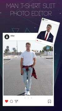 Men T-Shirt Suit Photo Editor screenshot 1