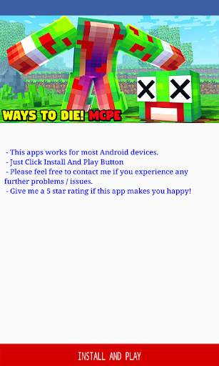 Ways to Die! for Minecraft PE स्क्रीनशॉट 2