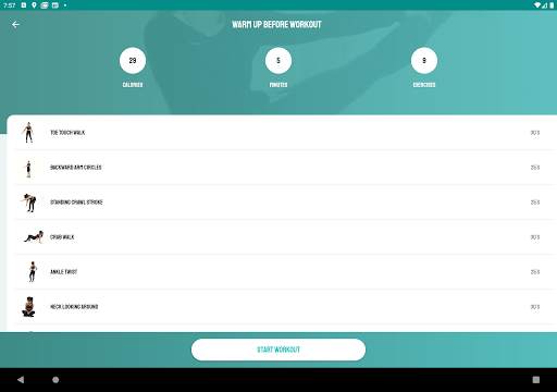 Warm Up & Morning Workout App by Fitness Coach screenshot 9
