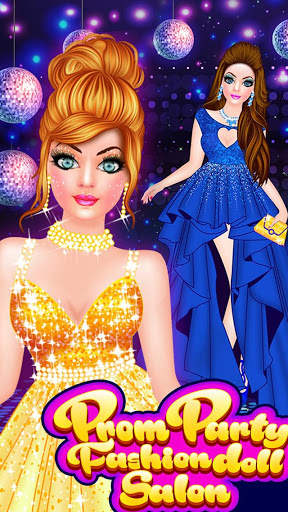Prom Party Fashion Doll Salon Dress Up Game screenshot 1