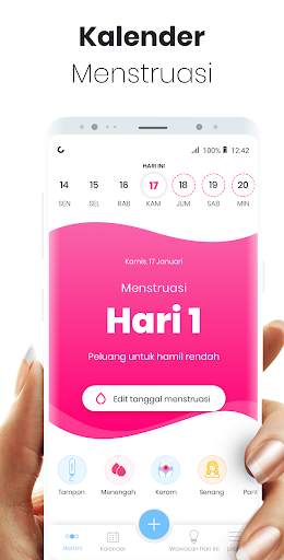 Kalender Menstruasi, Kalkulator Ovulasi MIA screenshot 1
