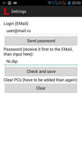 Remote PC Lock CompStop screenshot 2