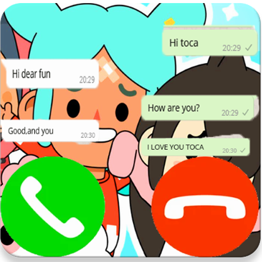 Call Toca life™: Fake vide Call and chat icon