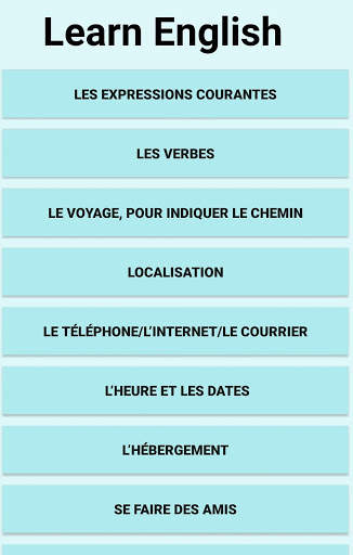 Apprendre L'anglais Sans Internet 1 تصوير الشاشة