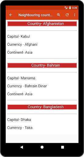 All Countries - Capital, Currency GK 3 تصوير الشاشة