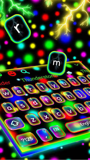 Thunder Neon Light Keyboard screenshot 2