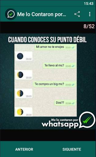 Me lo Contaron por WhatsApp: Imágenes Graciosas screenshot 3