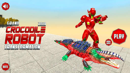 Real Robot Crocodile Transformation Fight screenshot 1