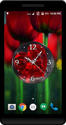 Diamond Heart Clock Live WP screenshot 2
