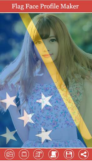 Flag Face Profile Photo Editor screenshot 1