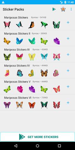 Butterfly Sticker for Telegram WhatsApp Signal 🦋 screenshot 1