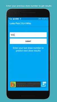 Lotto Pick 3 Whiz & 4 Whiz screenshot 1
