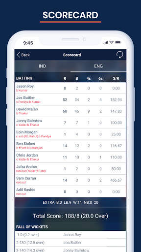 Cricket Live Score & Schedule screenshot 2