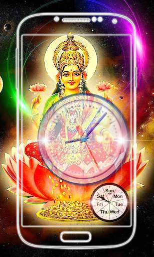 Lakshmi Devi Clock Live Wallpaper screenshot 2
