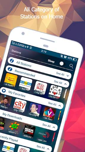 Hindi Radio HD - ByteCast : FM Online Songs Music screenshot 1