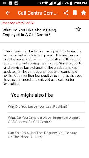 Call center interview question answers screenshot 3