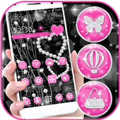 Love Black Diamond Heart Theme icon