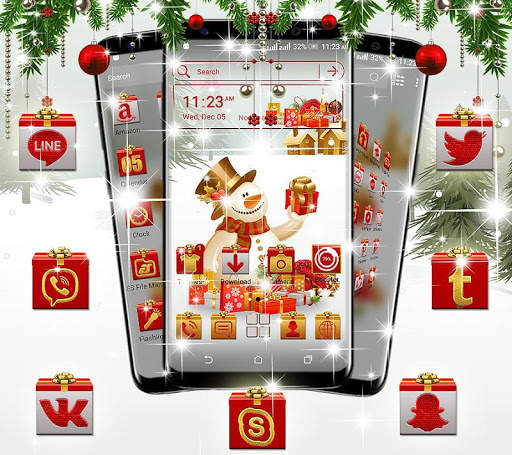 Christmas Gift Launcher Theme screenshot 3
