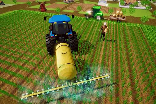 Real Farming Games 2021 - Tractor Driving Sim 3D screenshot 10