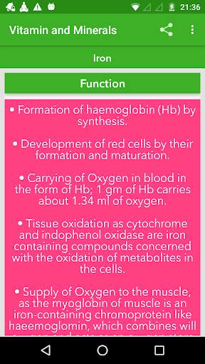 Vitamin and Minerals : Guide screenshot 15
