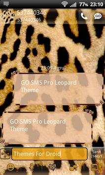 Leopard Theme for GO SMS Pro screenshot 3