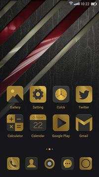 Golden  GO Launcher Theme screenshot 2