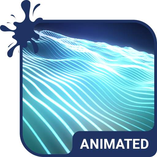 Abstract Blue Animated Keyboard + Live Wallpaper 3.63