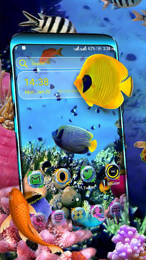 Sea World Launcher Theme screenshot 1