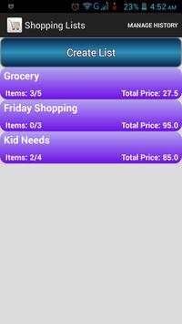 Easy Shopping List screenshot 1