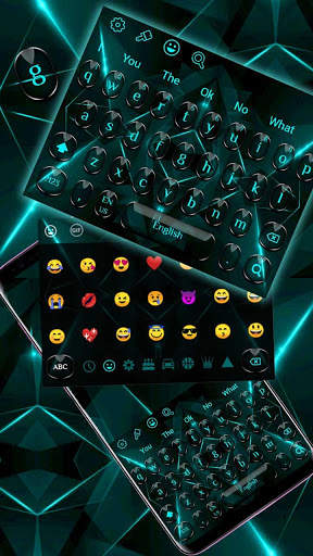 Black Blue Light Keyboard screenshot 1