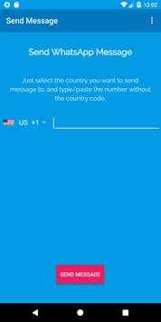Send WhatsApp Message Without Saving Contact screenshot 1