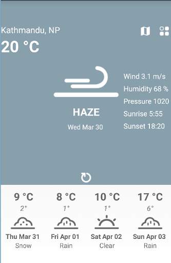 Nepal Weather App screenshot 1