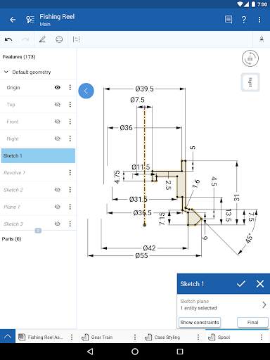 Onshape 3D CAD स्क्रीनशॉट 10
