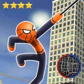 Amazing Spider Stickman Rope: City Gangstar Crime