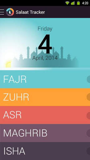 Salaat Tracker screenshot 1