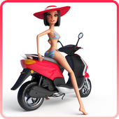Beach Girl Racing icon
