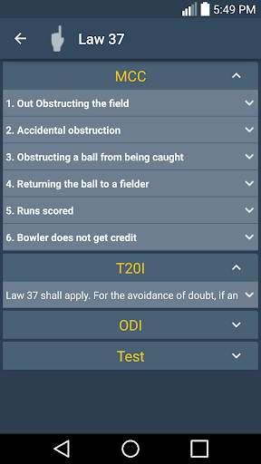 Laws Of Cricket screenshot 5