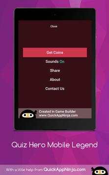 Quiz Hero Mobile Legend screenshot 14