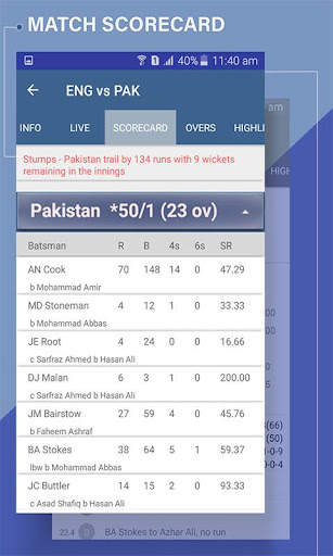 Live Cricket Scores, PSL Sched screenshot 6