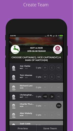 PLAYERZPOT Fantasy Cricket Guide screenshot 3