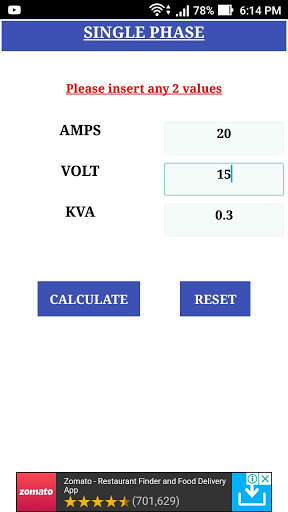 KVA Calculator & Converter screenshot 1