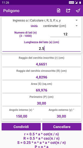 Calcolatore di geometria screenshot 4