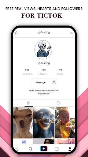 Free Real Views, Hearts and Followers for TicTok screenshot 3