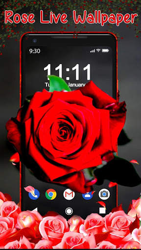 Shine Red Rose APUS Live Wallpaper screenshot 2
